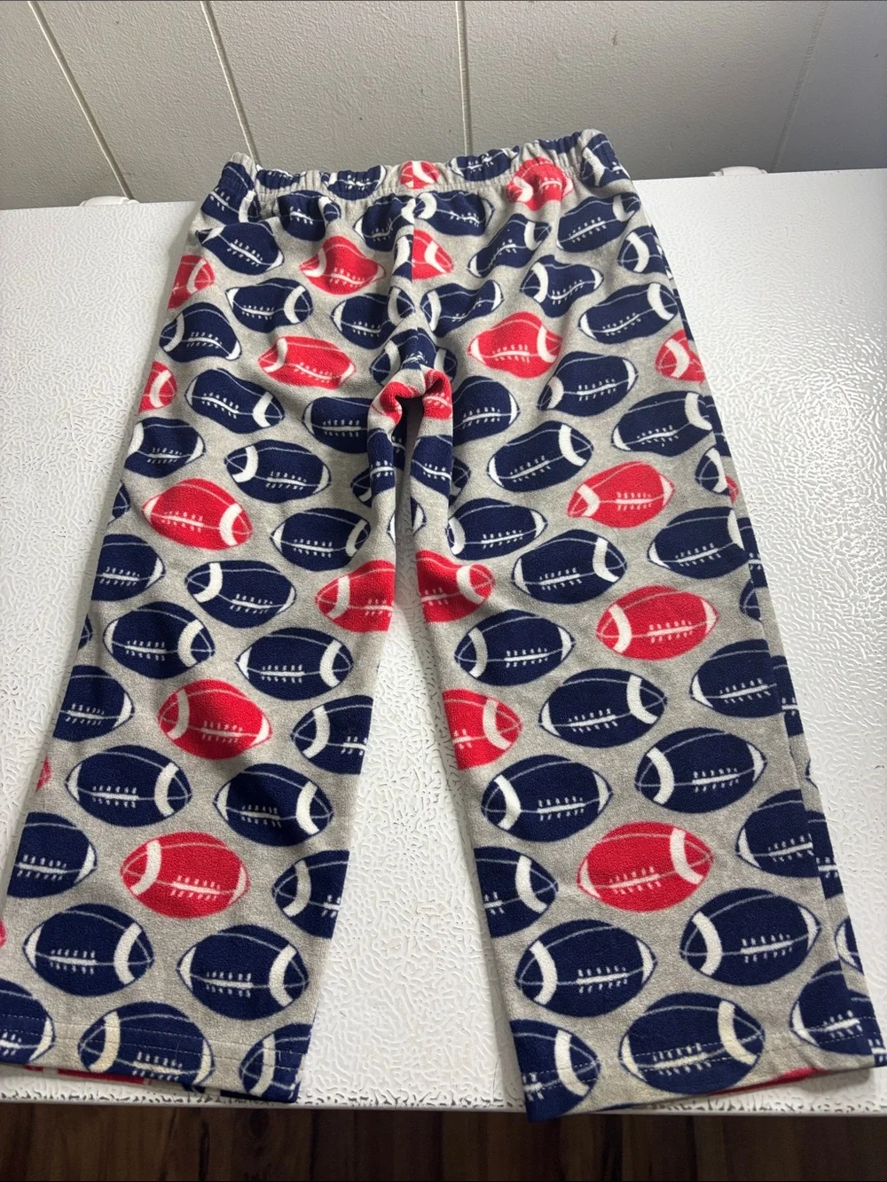 488 - Carter's Navy and Red 'Draft Pick' Football Pajama Set